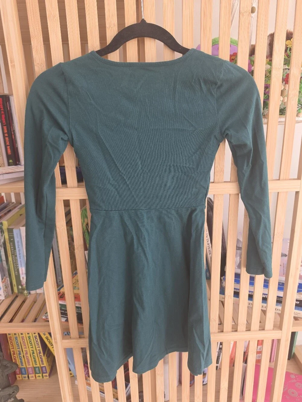 The Children's Place Girls Long Sleeve Skater Dress - GREEN *OFFERS WELCOME*